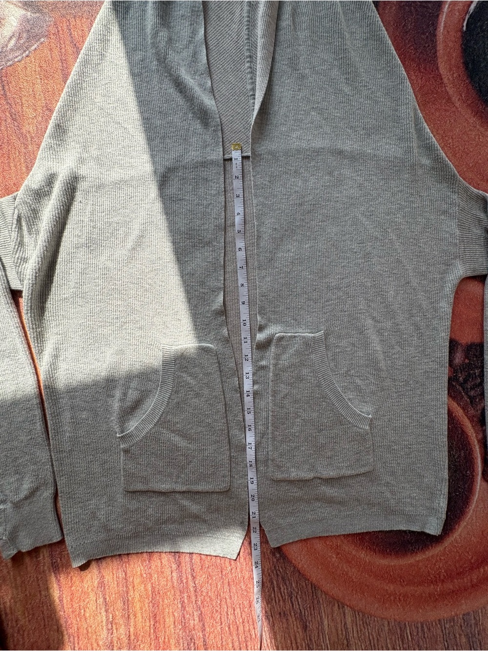 Lululemon Sundown hoodie grey Open front Cardigan Sweater Cozy and Comfort SizeM - Picture 5 of 9